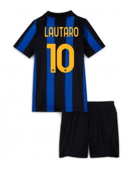 Inter Milan Lautaro Martinez #10 Replika Hemmakläder Barn 2026-27 Kortärmad (+ byxor)
